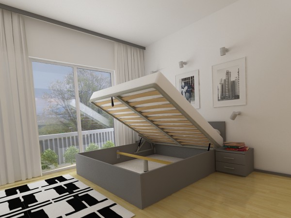 Dvižna postelja LIFT ANTRACIT