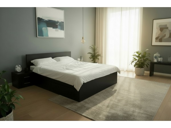 Dvižna postelja LIFT Črna barva