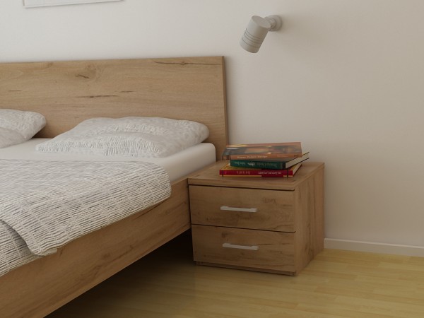 Nočna omarica Hrast CHARLESTON