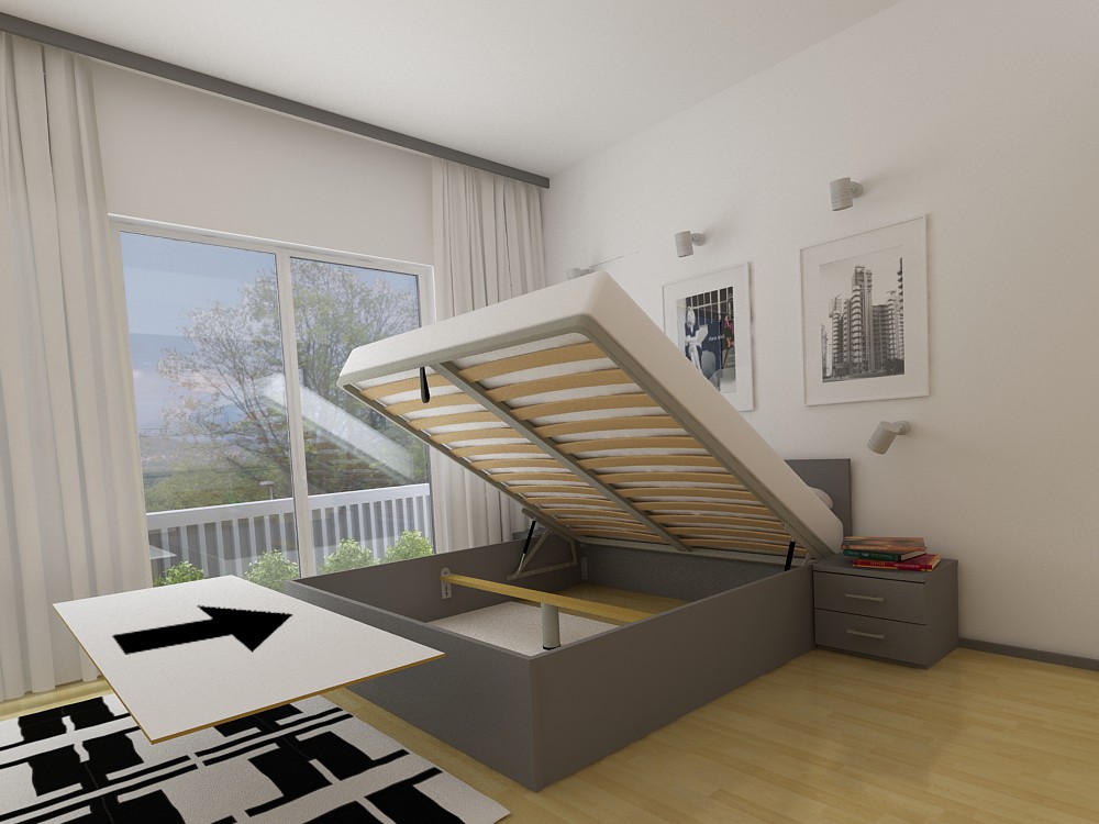 Dno za dvižno posteljo