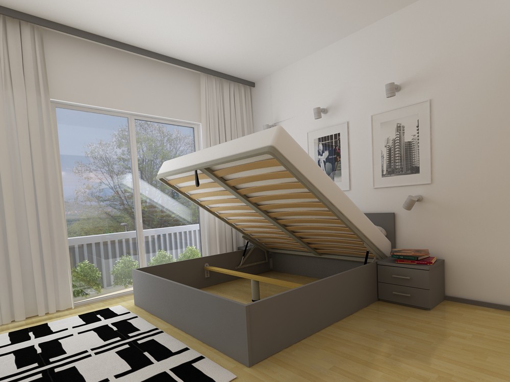 Dvižna postelja LIFT ANTRACIT