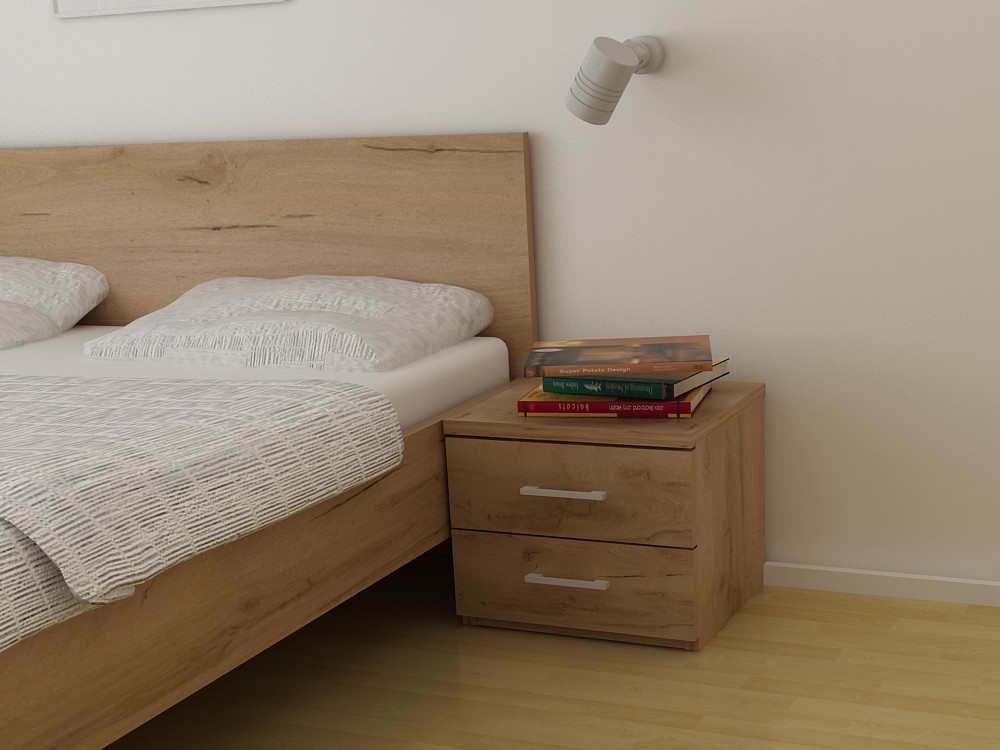 Nočna omarica Hrast CHARLESTON