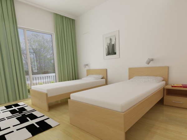 Postelja TWIN TURIST BUKEV